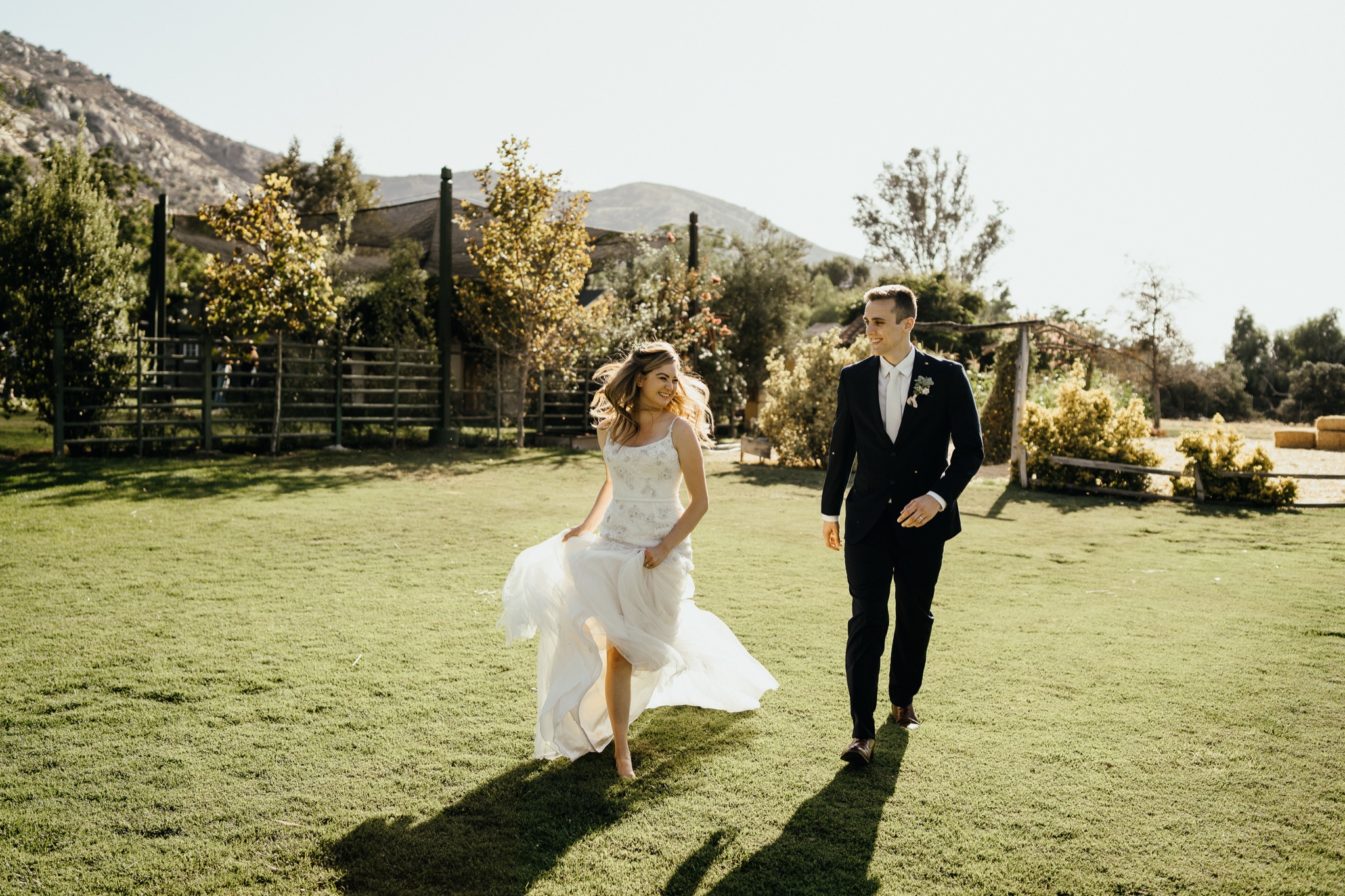 golden hour · ranch wedding
